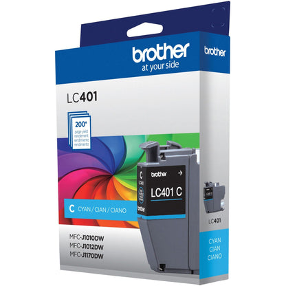 Brother LC401CS Original Standard Yield Inkjet Ink Cartridge - Single Pack - Cyan - 1 Pack