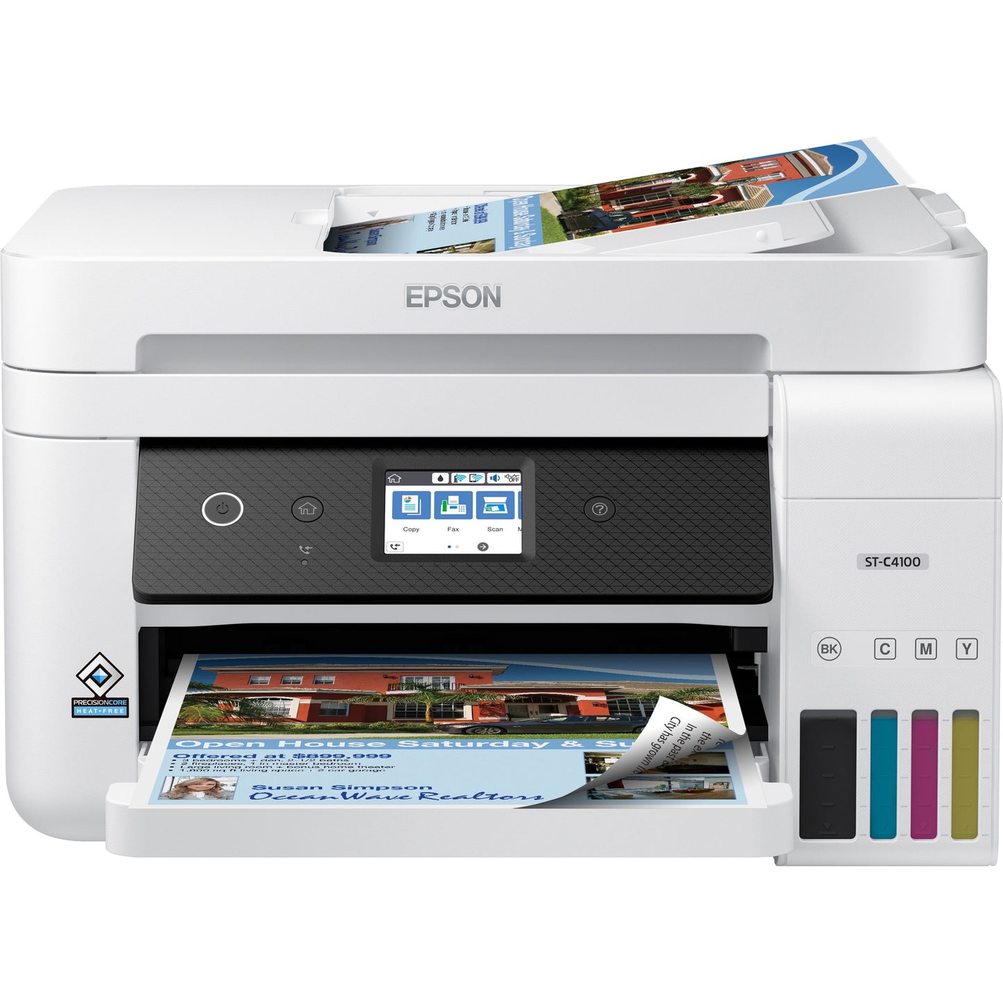 Epson WorkForce ST-C4100 Wireless Inkjet Multifunction Printer - Color