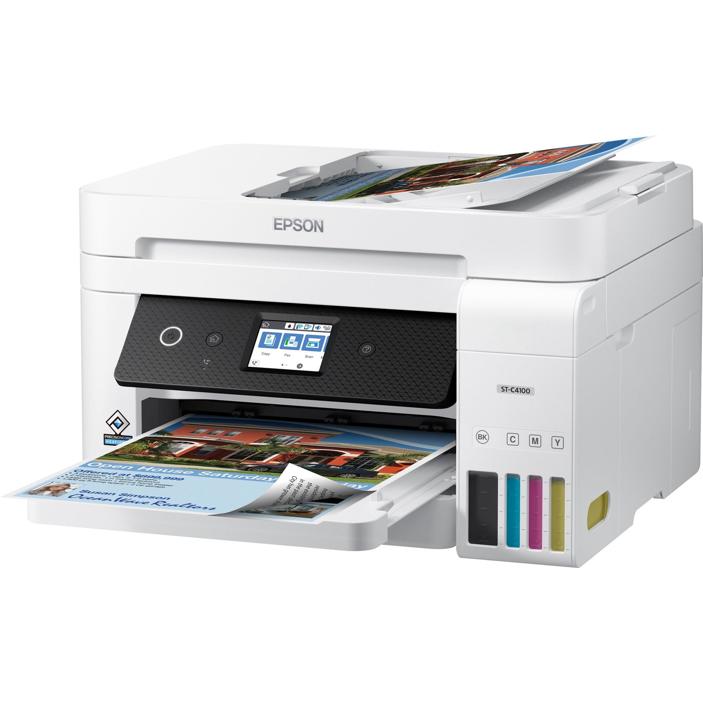 Epson WorkForce ST-C4100 Wireless Inkjet Multifunction Printer - Color