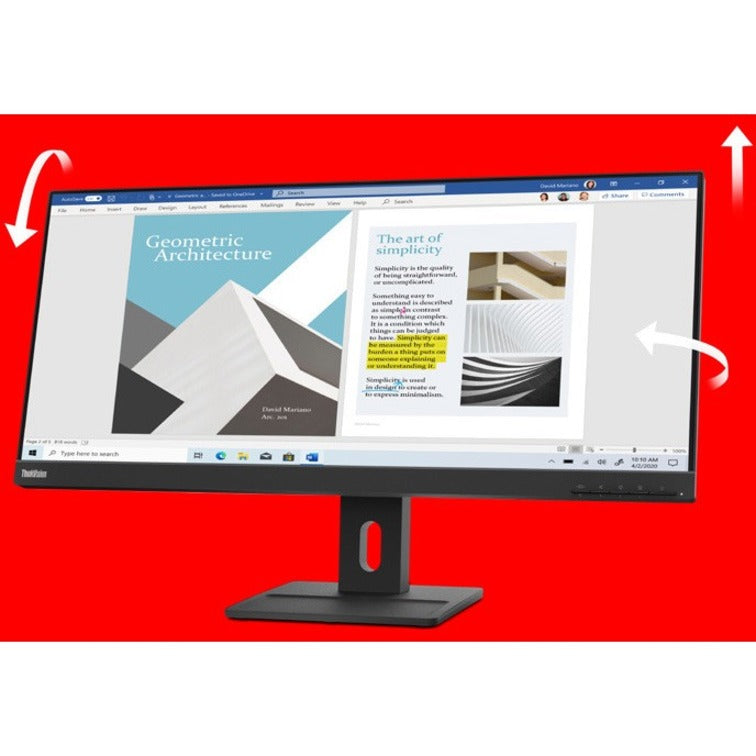 Lenovo ThinkVision E29w-20 29" UW-UXGA LCD Monitor - 21:9 - Raven Black