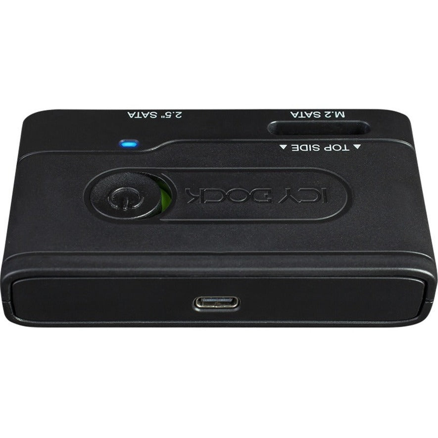 Icy Dock EZ-Adapter MB031U-1SMB Drive Enclosure SATA M.2 - USB 3.2 (Gen 1) Type C Host Interface External - Black
