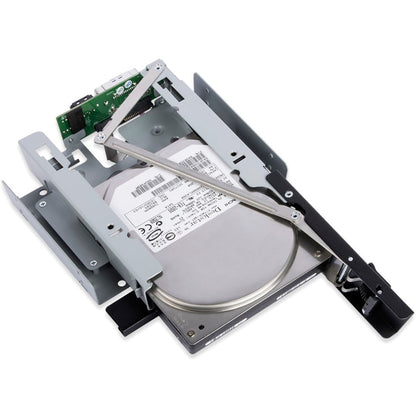 Icy Dock TurboSwap MB171SP-1B Drive Bay Adapter for 5.25" SATA Serial Attached SCSI (SAS) - SATA Host Interface External - Black