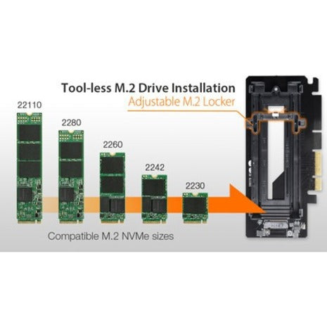 Icy Dock EZConvert Ex Pro MB987M2P-2B M.2 to PCI Express Adapter