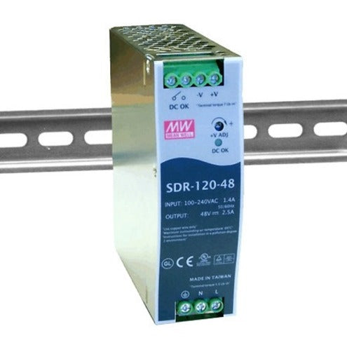 B+B SmartWorx 120W Single Output Industrial DIN RAIL With PFC Function