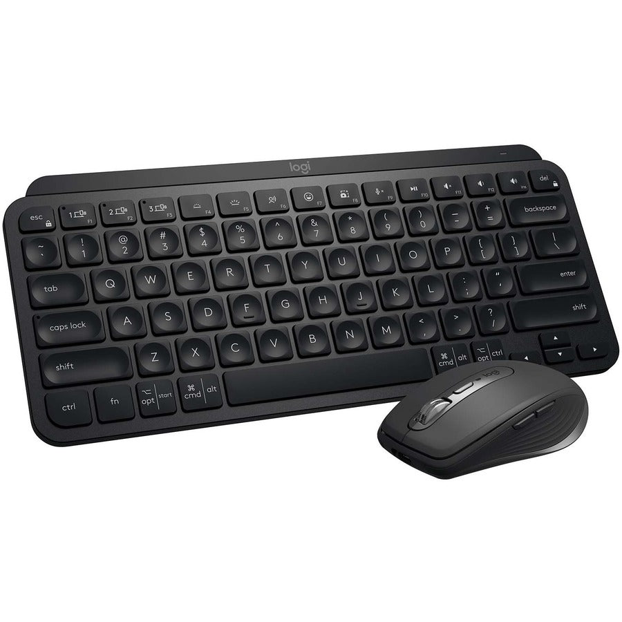 Logitech MX Keys Mini Minimalist Wireless Illuminated Keyboard Compact Bluetooth Backlit USB-C Compatible with Apple macOS iOS Windows Linux Android Metal Build (Black)