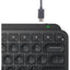 Logitech MX Keys Mini Minimalist Wireless Illuminated Keyboard Compact Bluetooth Backlit USB-C Compatible with Apple macOS iOS Windows Linux Android Metal Build (Black)