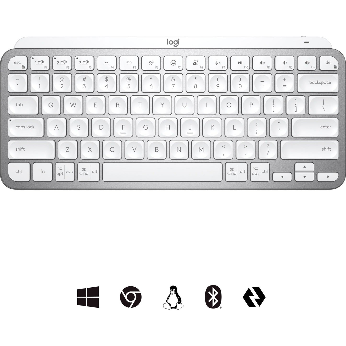 Logitech MX Keys Mini for Business (Pale Grey) - Brown Box