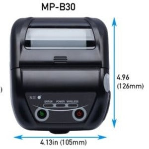 Seiko MP-B30L 3" Mobile Label / Receipt Printer - Bluetooth - USB
