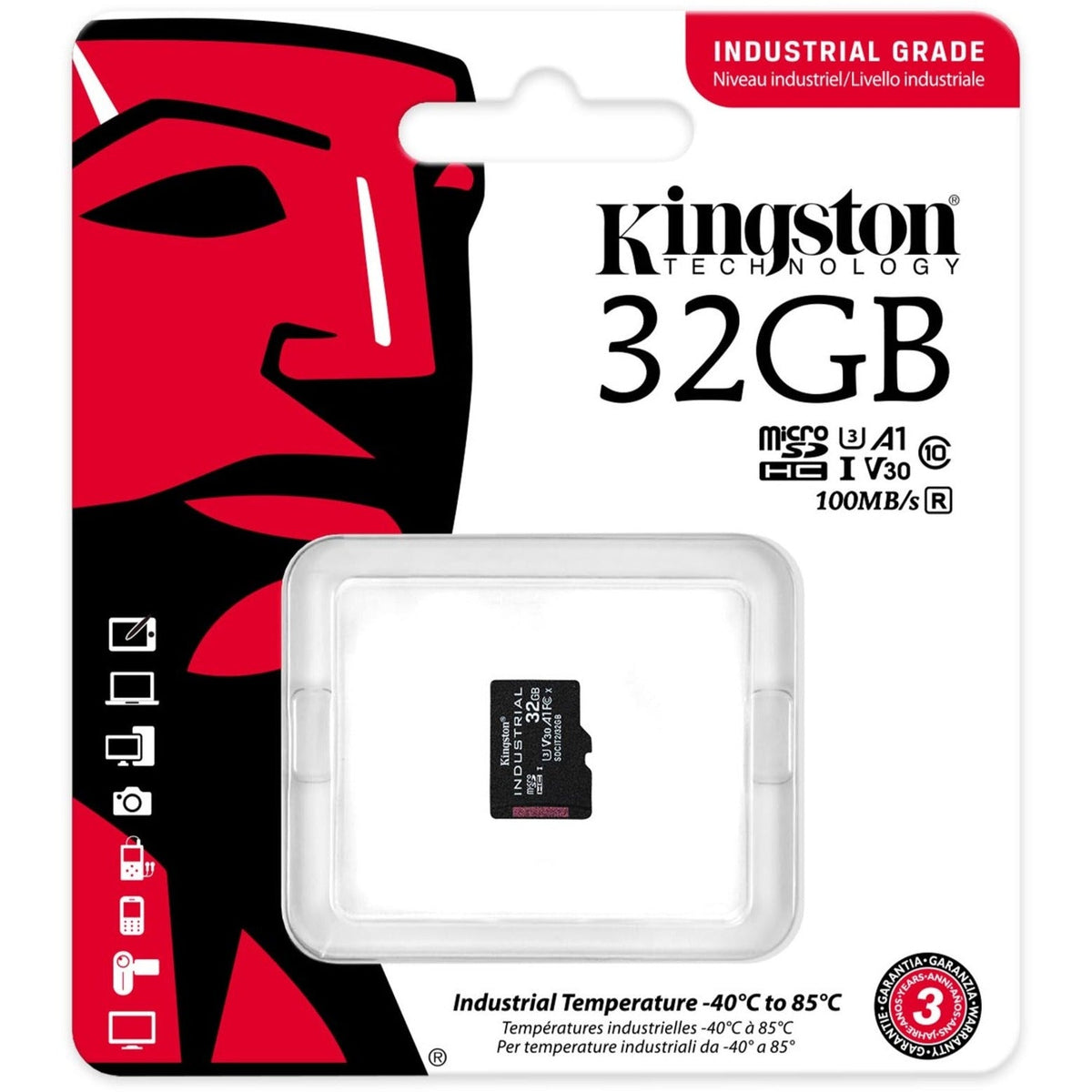 Kingston Industrial SDCIT2 32 GB Class 10/UHS-I (U3) V30 microSDHC