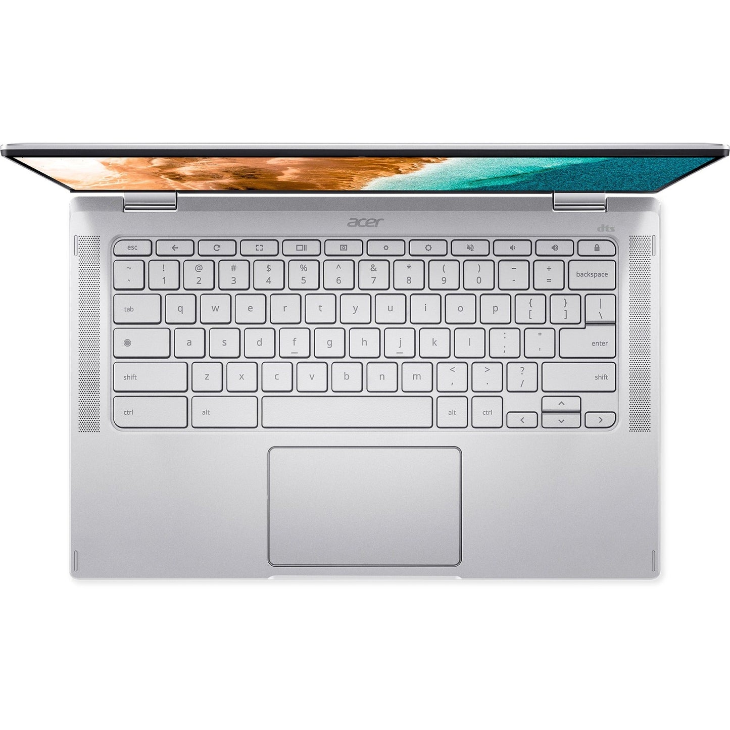 Acer Chromebook Spin 514 CP514-2H CP514-2H-56QM 14" Touchscreen Convertible 2 in 1 Chromebook - Full HD - 1920 x 1080 - Intel Core i5 11th Gen i5-1140G7 Quad-core (4 Core) 800 MHz - 8 GB Total RAM - 256 GB SSD - Pure Silver