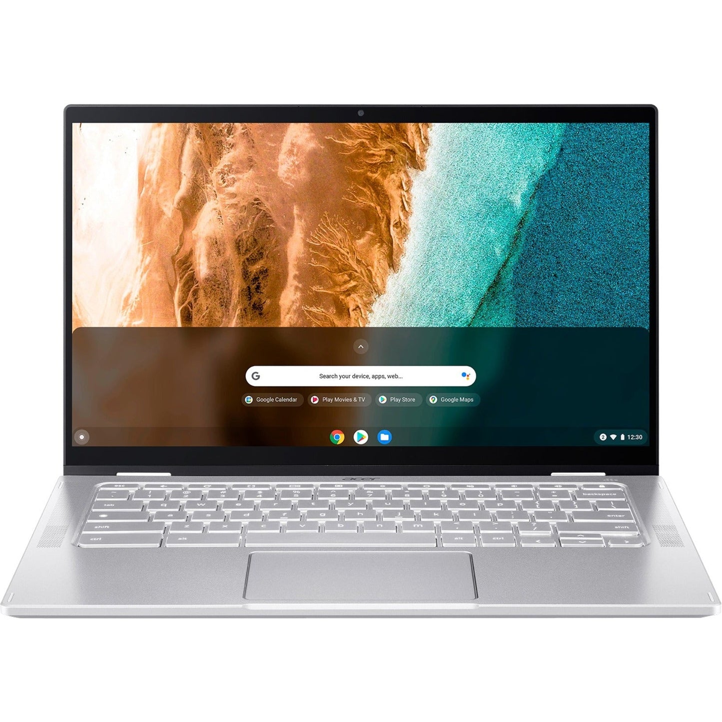 Acer Chromebook Spin 514 CP514-2H CP514-2H-56QM 14" Touchscreen Convertible 2 in 1 Chromebook - Full HD - 1920 x 1080 - Intel Core i5 11th Gen i5-1140G7 Quad-core (4 Core) 800 MHz - 8 GB Total RAM - 256 GB SSD - Pure Silver
