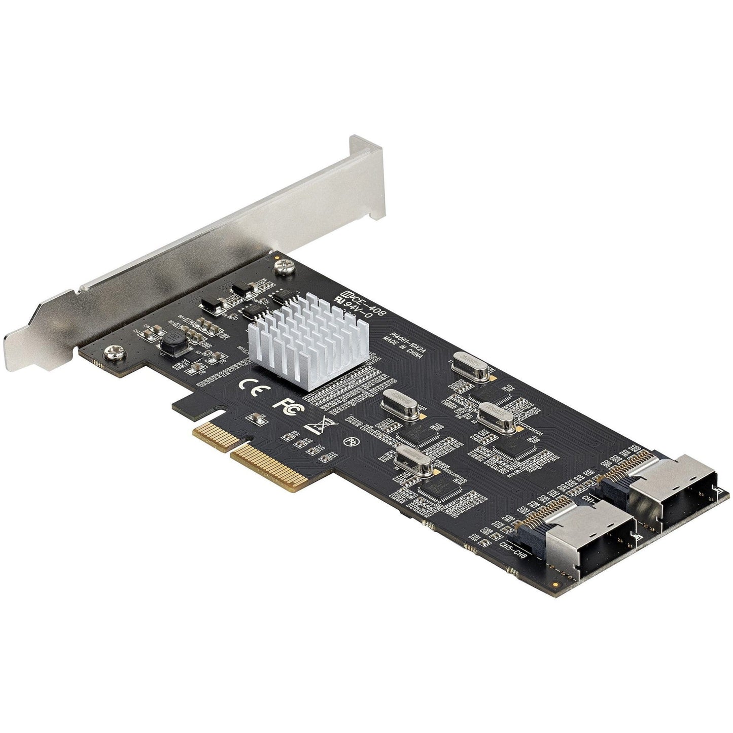 StarTech.com 8 Port SATA PCIe Card PCI Express 6Gbps SATA Expansion Card with 4 Controllers PCI-e x4 Gen 2 to SATA III Adapter Card