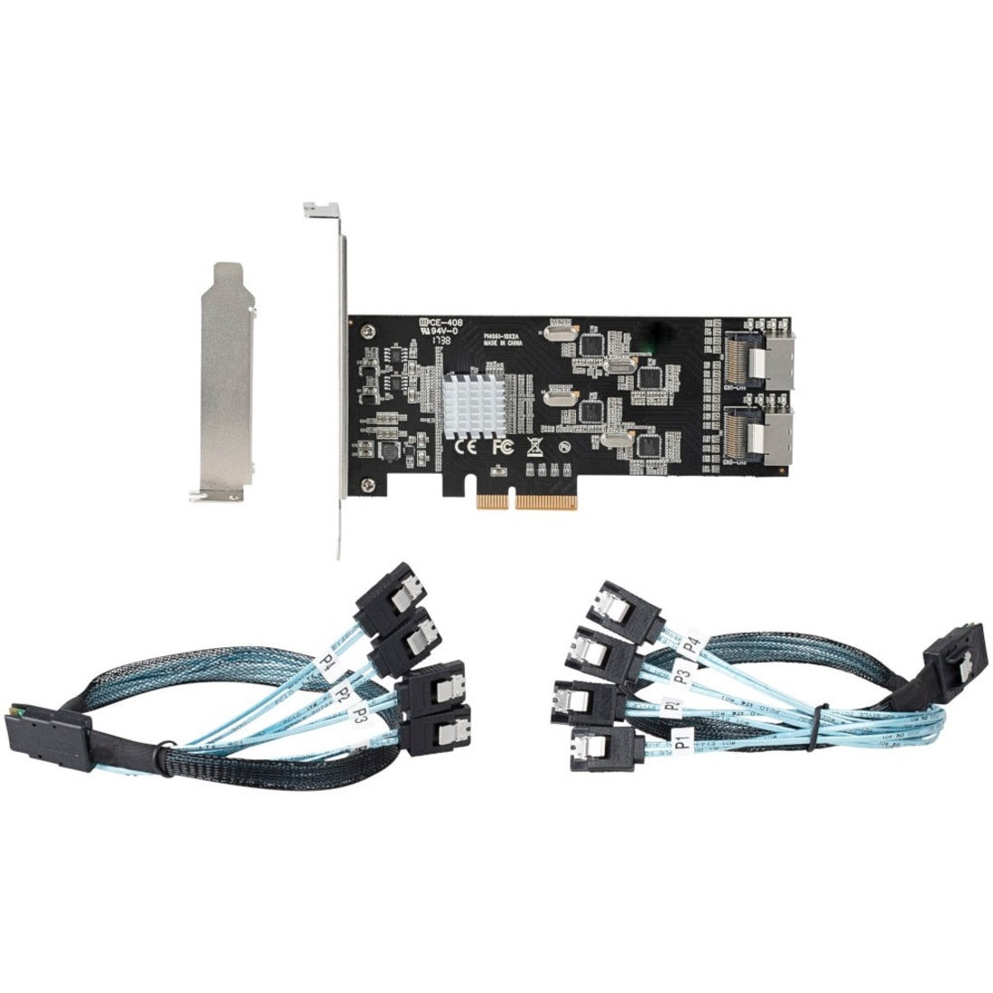 StarTech.com 8 Port SATA PCIe Card PCI Express 6Gbps SATA Expansion Card with 4 Controllers PCI-e x4 Gen 2 to SATA III Adapter Card