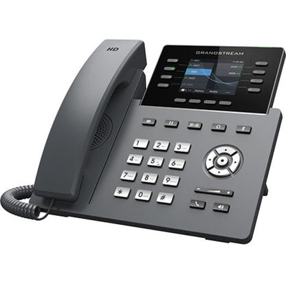 Grandstream GRP2624 IP Phone - Corded - Corded - Wi-Fi Bluetooth - Wall Mountable Desktop