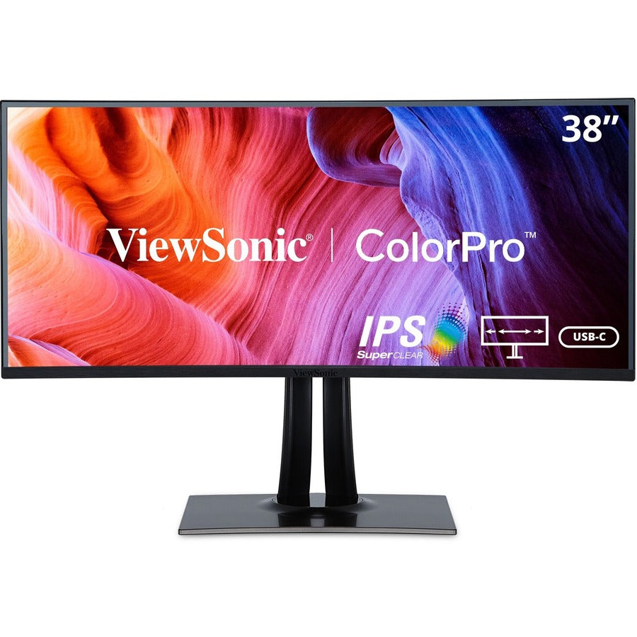 Viewsonic ColorPro VP3881a 37.5" UW-QHD+ Curved Screen LED LCD Monitor - 21:9