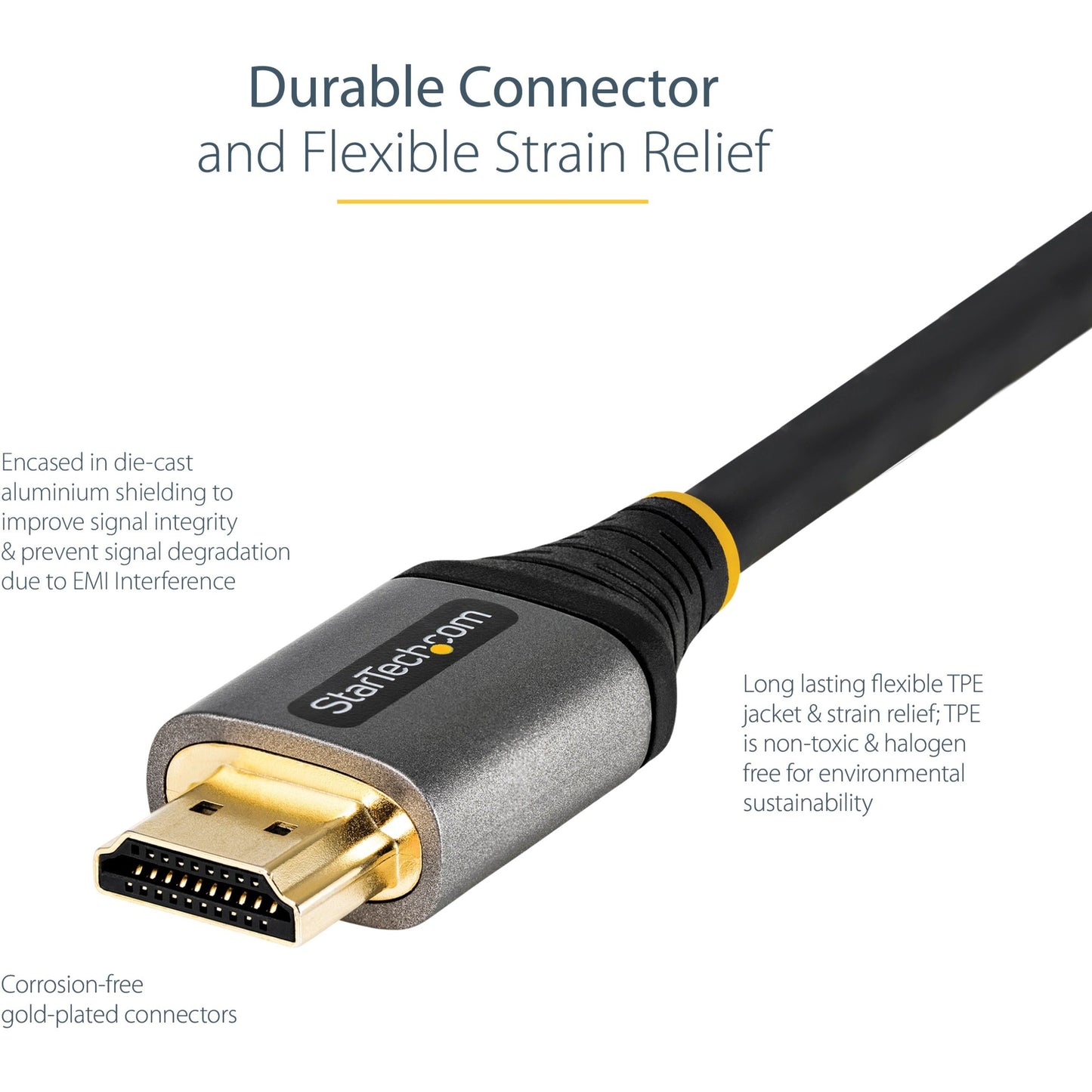 StarTech.com 10ft/3m HDMI 2.1 Cable Certified Ultra High Speed HDMI Cable 48Gbps 8K 60Hz/4K 120Hz HDR10+ 8K HDMI Cable Monitor/Display