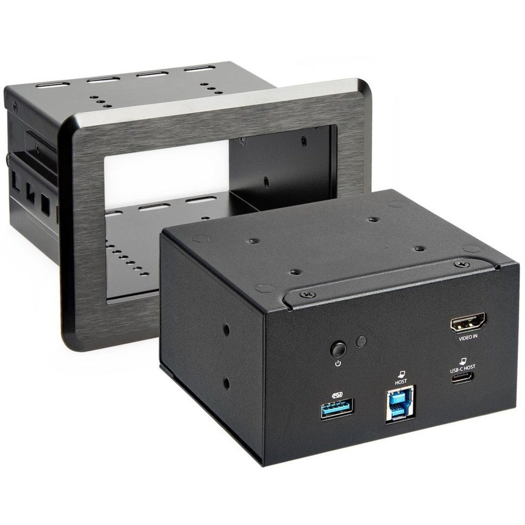 StarTech.com Conference Room Docking Station In-Table Universal Laptop Dock HDMI/60W PD/USB Hub/GbE/Audio Huddle/Boardroom Connectivity