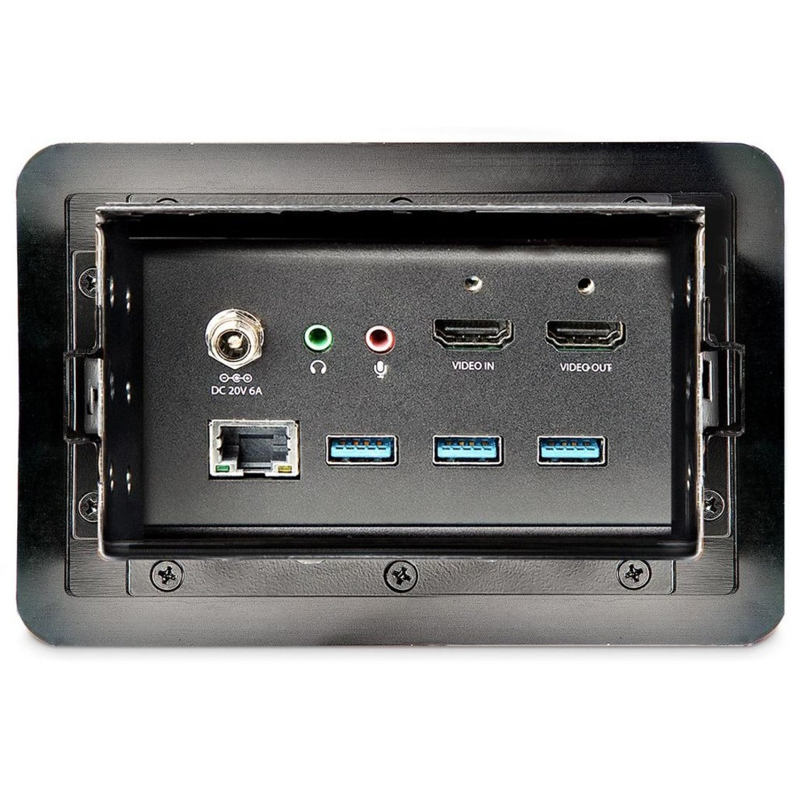 StarTech.com Conference Room Docking Station In-Table Universal Laptop Dock HDMI/60W PD/USB Hub/GbE/Audio Huddle/Boardroom Connectivity