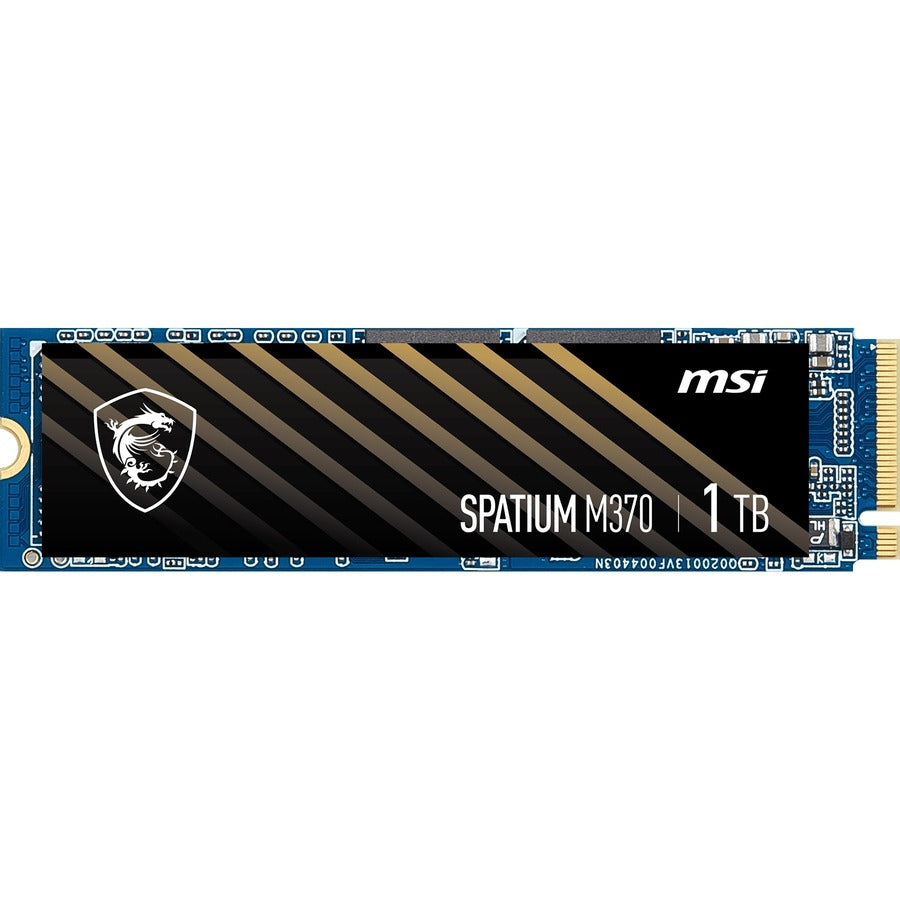 MSI SPATIUM M370 1 TB Solid State Drive - M.2 2280 Internal - PCI Express NVMe (PCI Express NVMe 3.0 x4)