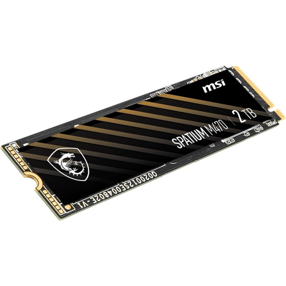 MSI SPATIUM M470 2 TB Solid State Drive - M.2 2280 Internal - PCI Express NVMe (PCI Express NVMe 4.0 x4)