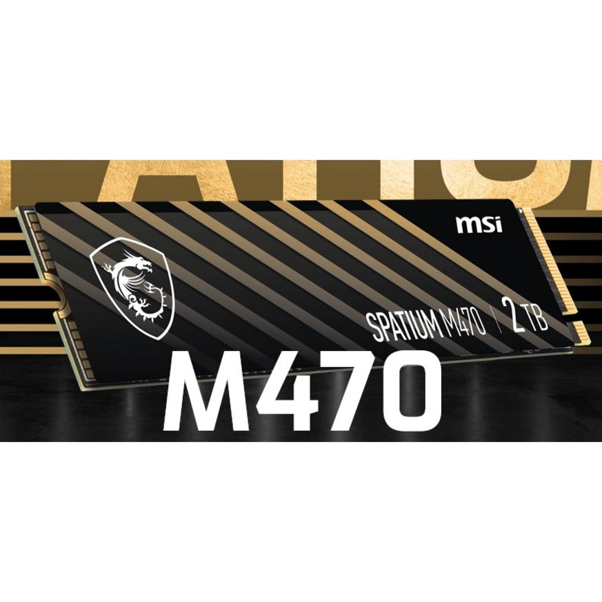 MSI SPATIUM M470 2 TB Solid State Drive - M.2 2280 Internal - PCI Express NVMe (PCI Express NVMe 4.0 x4)