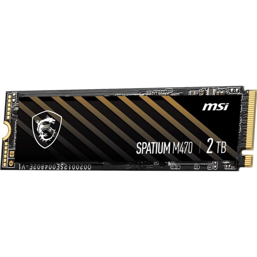 MSI SPATIUM M470 2 TB Solid State Drive - M.2 2280 Internal - PCI Express NVMe (PCI Express NVMe 4.0 x4)