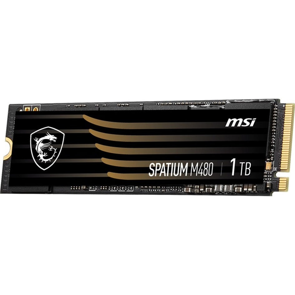 MSI SPATIUM M480 1 TB Solid State Drive - M.2 2280 Internal - PCI Express NVMe (PCI Express NVMe 4.0 x4)