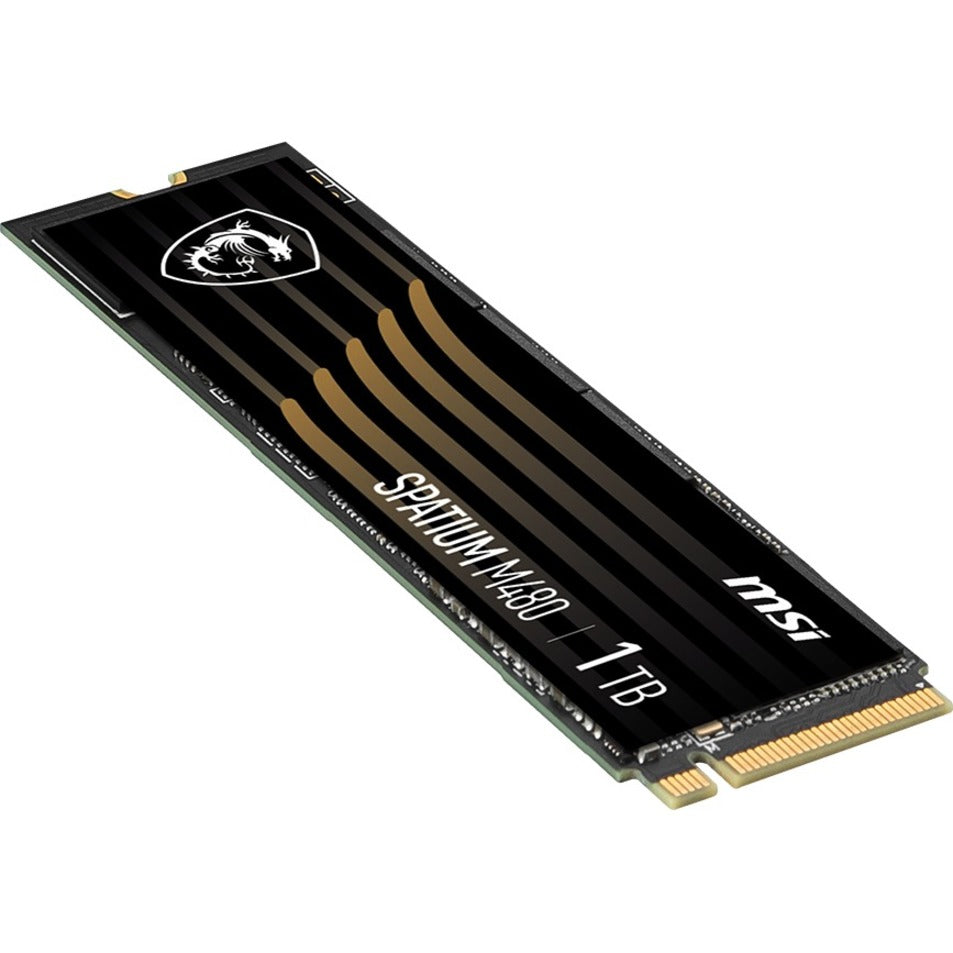 MSI SPATIUM M480 1 TB Solid State Drive - M.2 2280 Internal - PCI Express NVMe (PCI Express NVMe 4.0 x4)