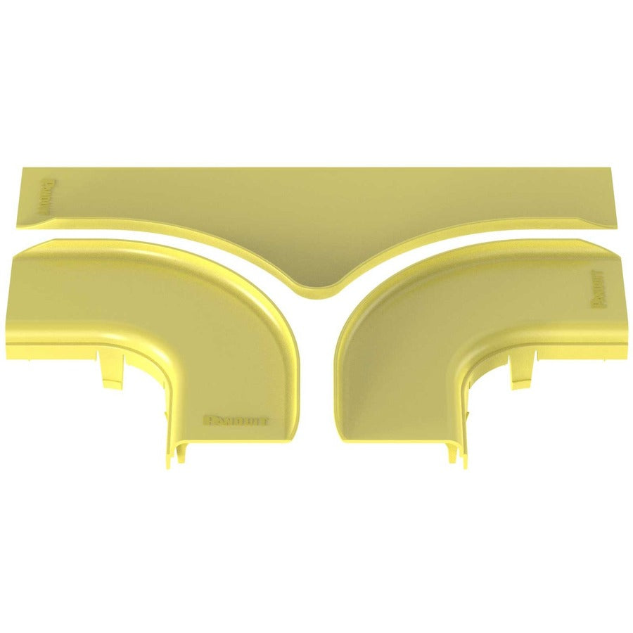 Panduit FiberRunner&reg; Split Cover Horizontal Tee 6x4 Yellow