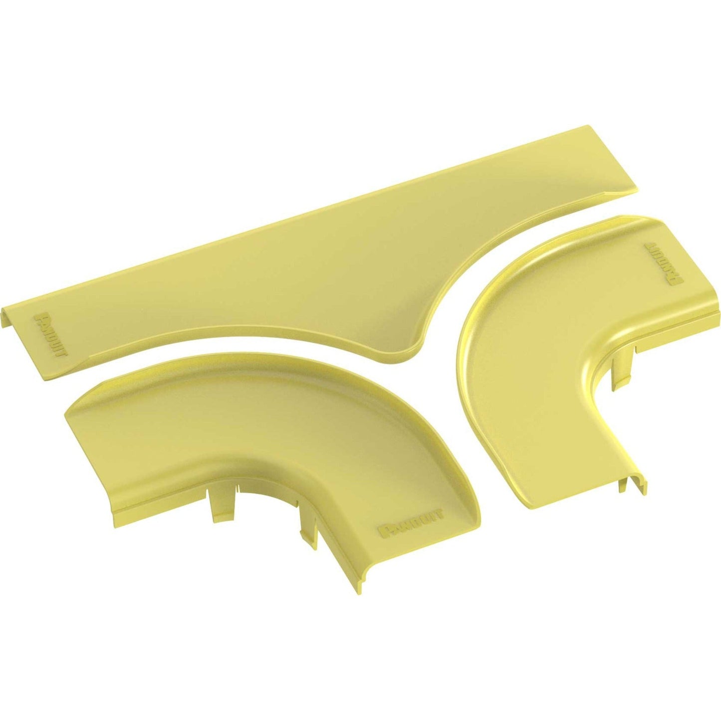 Panduit FiberRunner&reg; Split Cover Horizontal Tee 6x4 Yellow