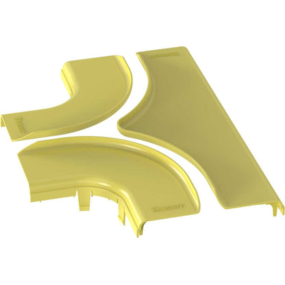 Panduit FiberRunner&reg; Split Cover Horizontal Tee 6x4 Yellow