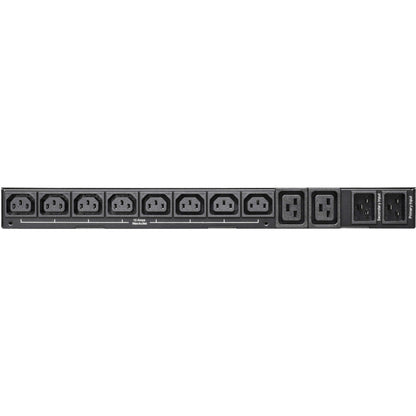 Tripp Lite PDU ATS/Metered 200-240V 8 C13 2 C19 Dual C20 12ft Cords 1URM