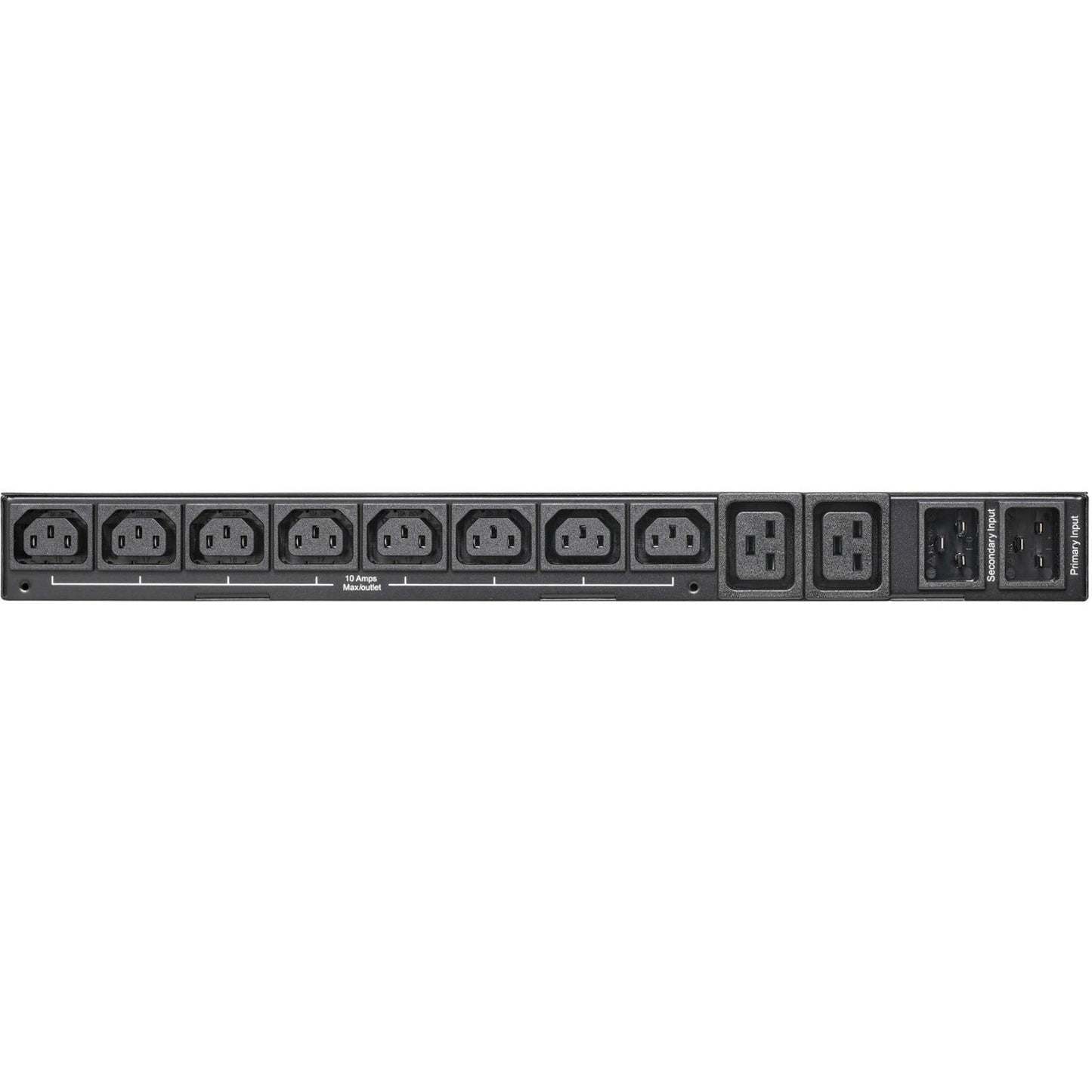 Tripp Lite PDU ATS/Metered 200-240V 8 C13 2 C19 Dual C20 Network Card 1URM