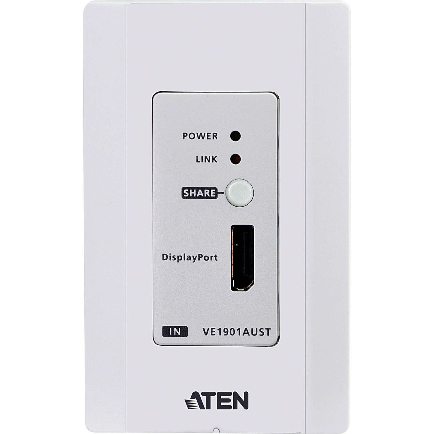 ATEN DisplayPort HDBaseT-Lite Transmitter with US Wall Plate / PoH