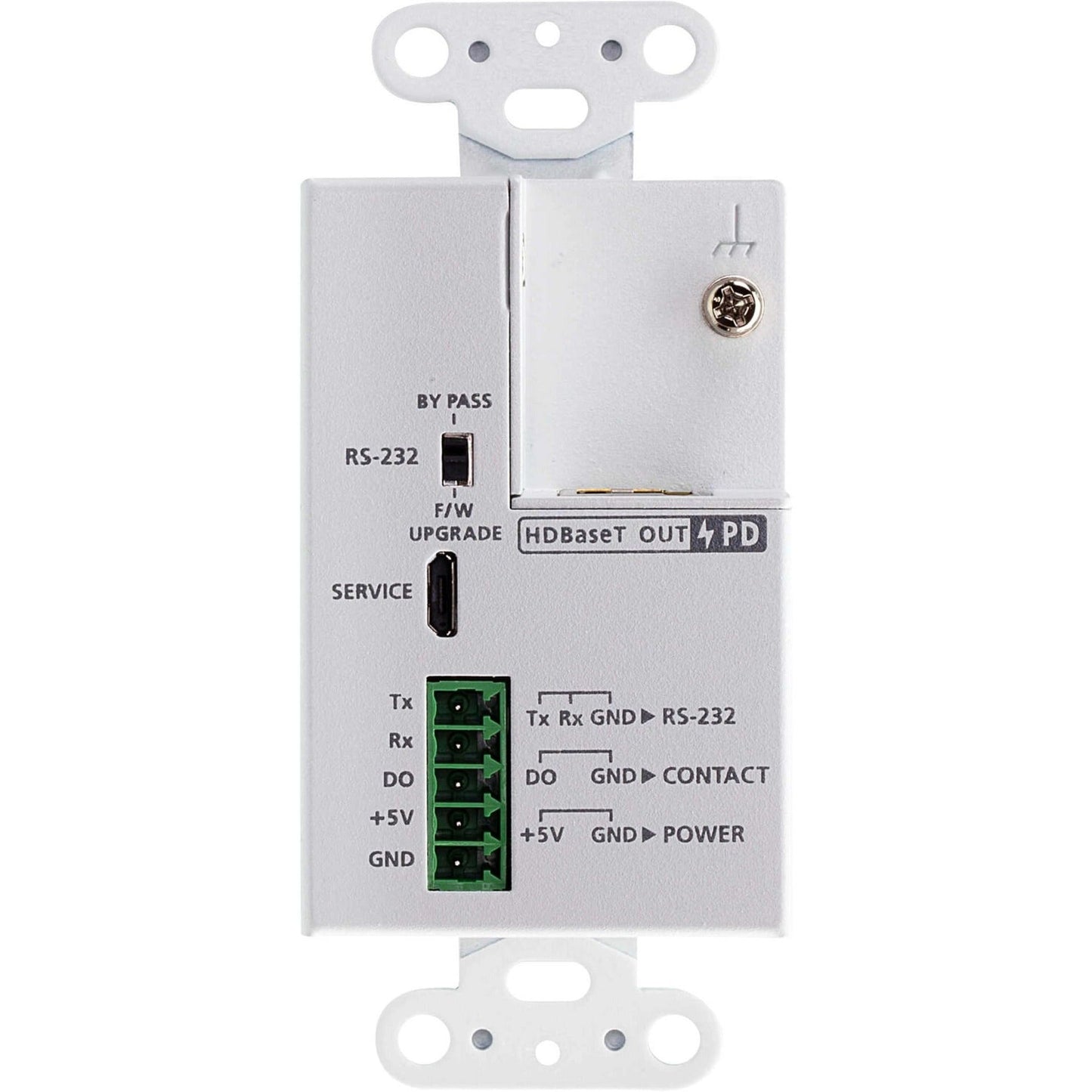 ATEN DisplayPort HDBaseT-Lite Transmitter with US Wall Plate / PoH