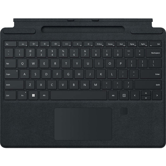 Microsoft Signature Keyboard/Cover Case for 13" Microsoft Surface Pro 8 Surface Pro X Tablet - Black
