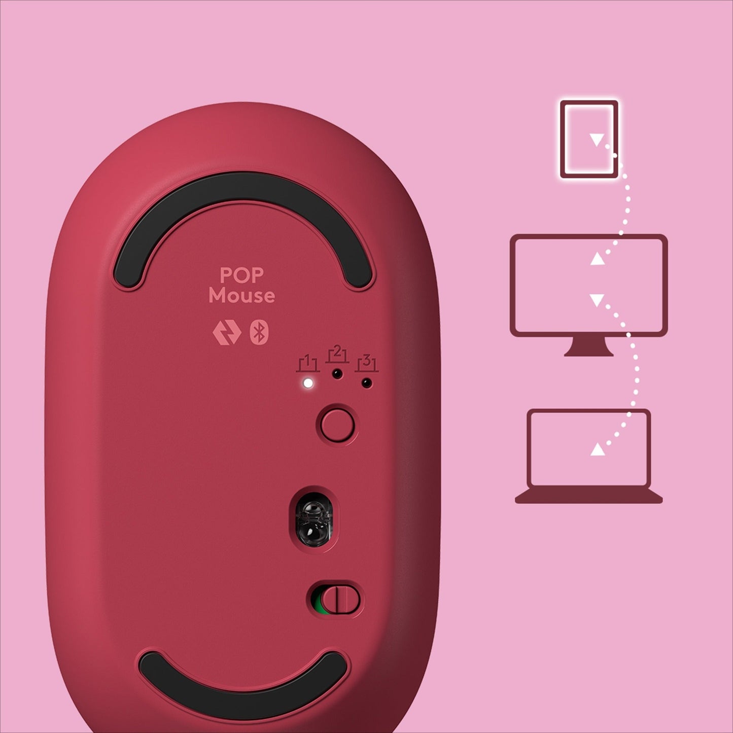 Logitech POP Mouse with emoji - Heartbreaker Rose