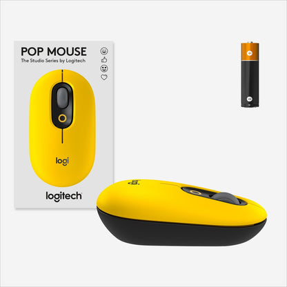 Logitech POP Mouse with emoji - Blast Yellow