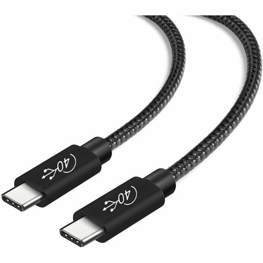 4XEM Nylon Braided USB-C to C 40 Gigabit 60CM/0.6M Cable