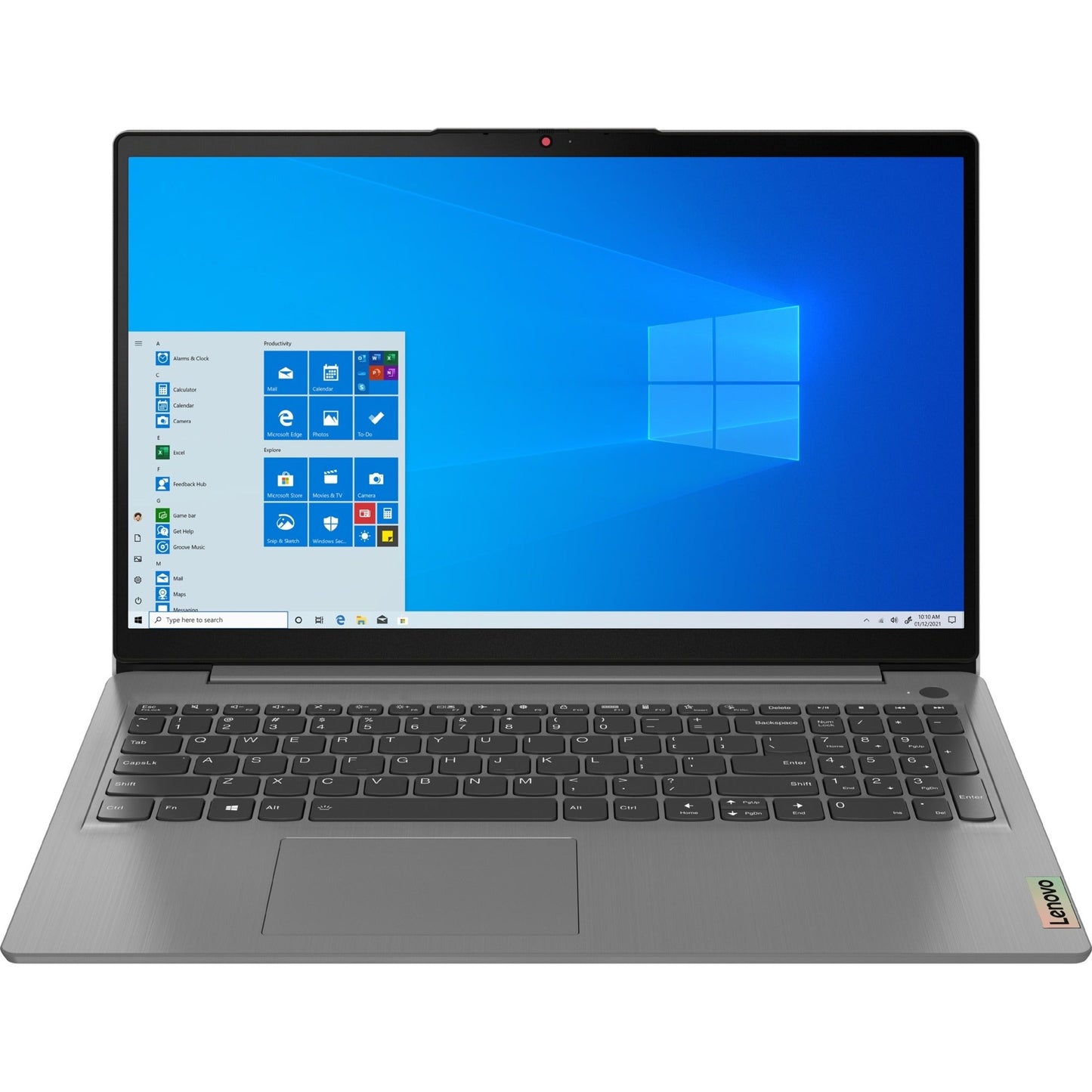Lenovo IdeaPad 3 15ITL6 82H801GGUS 15.6" Notebook - Full HD - 1920 x 1080 - Intel Pentium Gold 7505 Dual-core (2 Core) 2 GHz - 4 GB Total RAM - 128 GB SSD - Arctic Gray