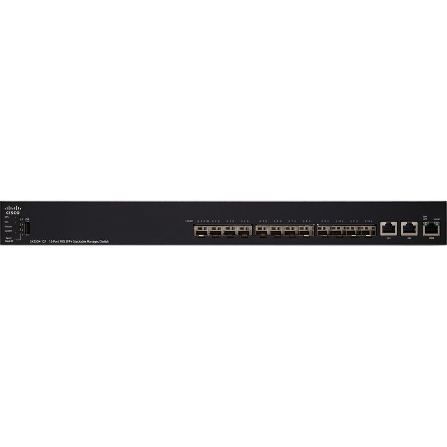 Cisco SX550X-12F 12-Port 10G SFP+ Stackable Managed Switch