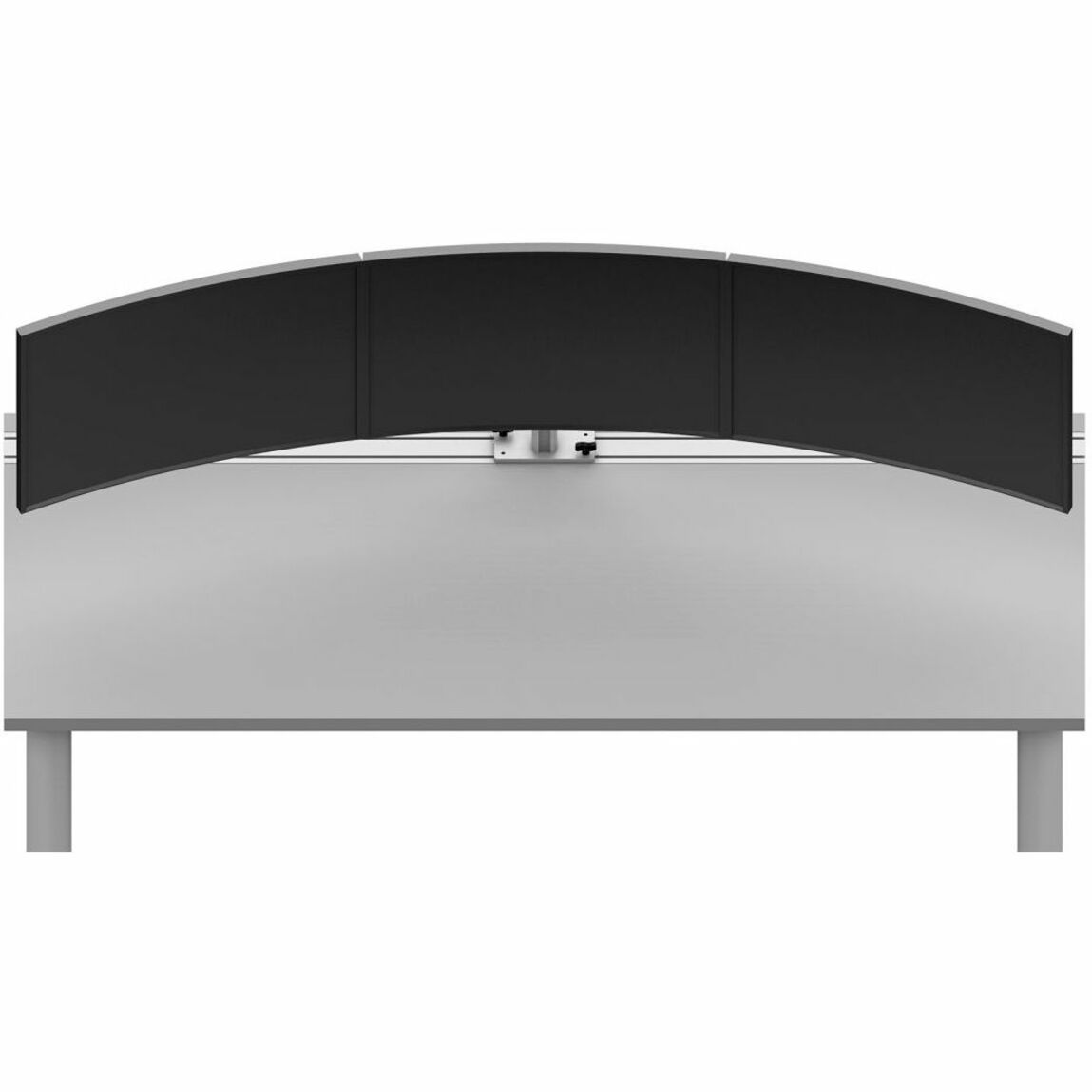 Atdec Modular Desk Mount for Monitor Display Screen Flat Panel Display Curved Screen Display - Silver