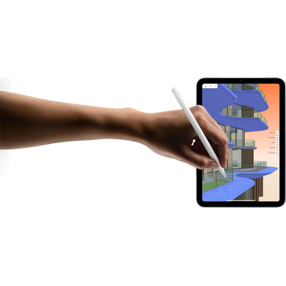 Apple iPad mini (6th Generation) A2567 Tablet - 8.3" - Hexa-core (A15 Bionic Dual-core (2 Core) 2.93 GHz Quad-core (4 Core)) - 4 GB RAM - 64 GB Storage - iPadOS 15 - Purple