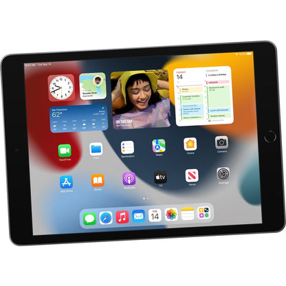 Apple iPad (9th Generation) A2602 Tablet - 10.2" - Hexa-core (Lightning Dual-core (2 Core) 2.65 GHz + Thunder Quad-core (4 Core) 1.80 GHz) - 64 GB Storage - iPadOS 15 - Space Gray