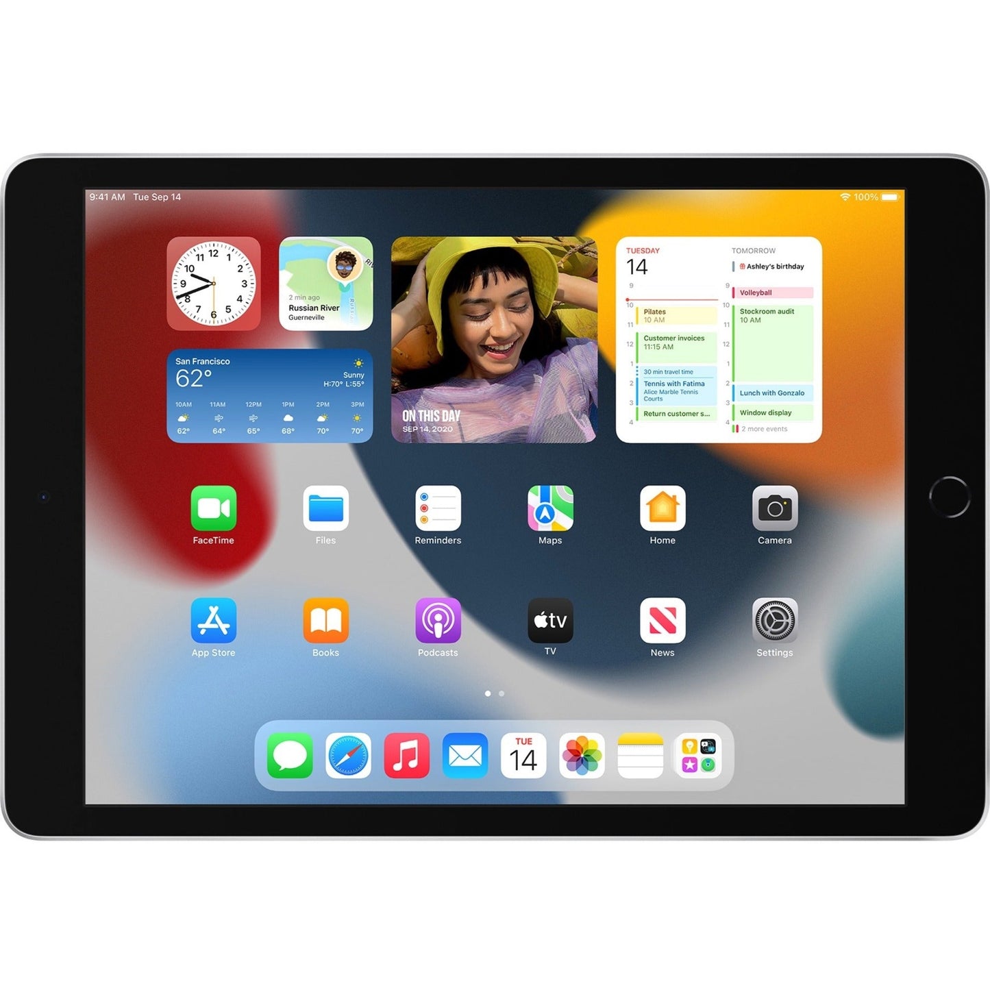 Apple iPad (9th Generation) A2603 Tablet - 10.2" - Hexa-core (Lightning Dual-core (2 Core) 2.65 GHz + Thunder Quad-core (4 Core) 1.80 GHz) - 64 GB Storage - iPadOS 15 - 4G - Silver