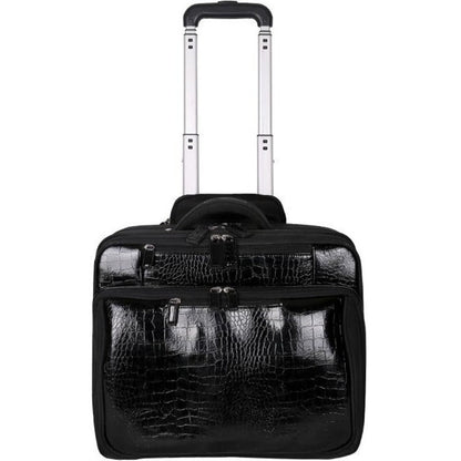 Francine Collection Croco Carrying Case (Roller) for 17" Notebook Travel Essential