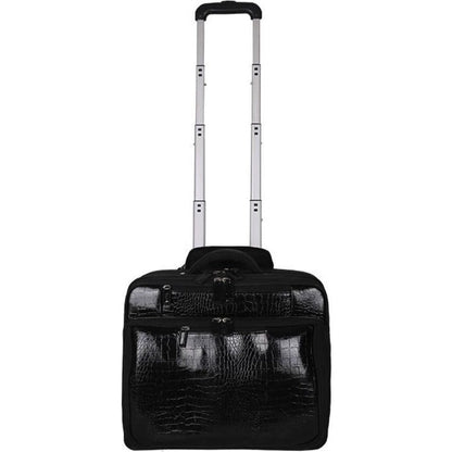 Francine Collection Croco Carrying Case (Roller) for 17" Notebook Travel Essential