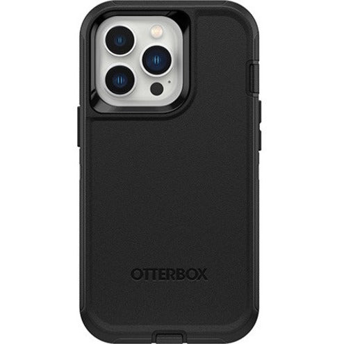 OtterBox Defender Rugged Carrying Case (Holster) Apple iPhone 13 Pro Smartphone - Black
