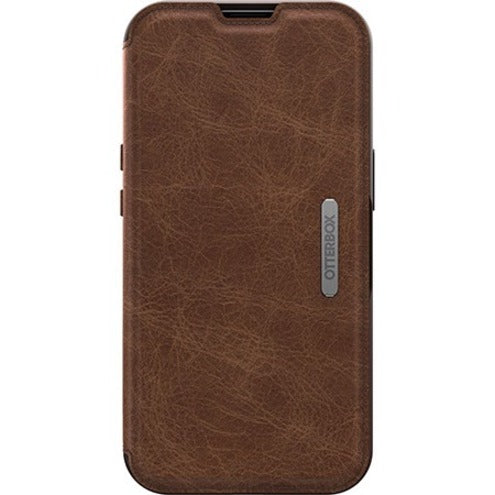 OtterBox Strada Carrying Case (Wallet) Apple iPhone 13 Pro Cash Card Smartphone - Espresso Brown