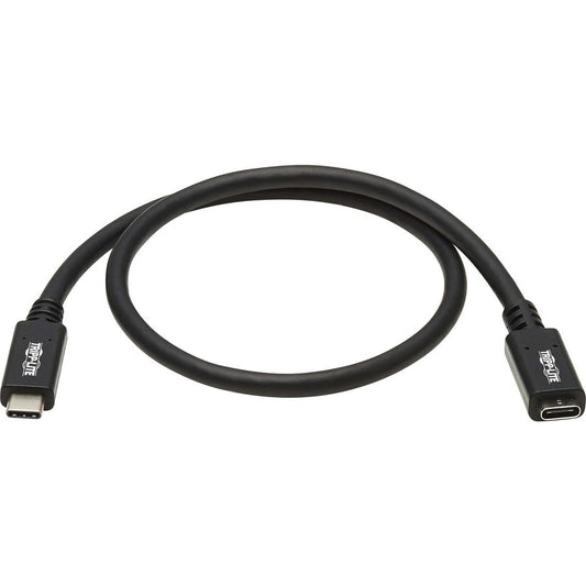 Tripp Lite USB-C Extension Cable (M/F) USB 3.2 Gen 1 (5 Gbps) Thunderbolt 3 Compatible Black 6 ft. (1.83 m)
